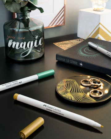 Set 6 Markere Creative Goldfaber – Culori Metalizate,  Faber-Castell [2]