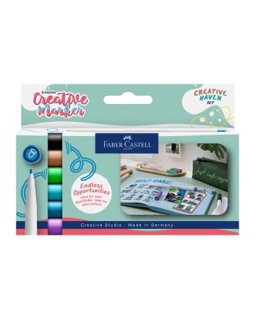 Faber-Castell - Set 6 Markere Creative Goldfaber Creative Haven, Faber-Castell
