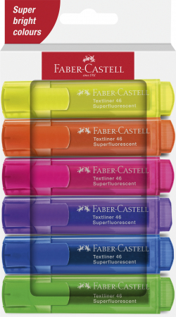 Faber-Castell - Set 6 Textmarkere Superfluorescente 1546 - 2024 Faber-Castell