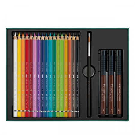 Set Cadou 17 Creioane Aquarelle Albrecht Dürer + 3 Accesorii + Pensulă, Faber-Castell [1]