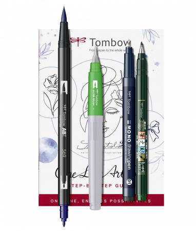 Brand - Set Caligrafie 8 piese Watercoloring Sketching, Tombow