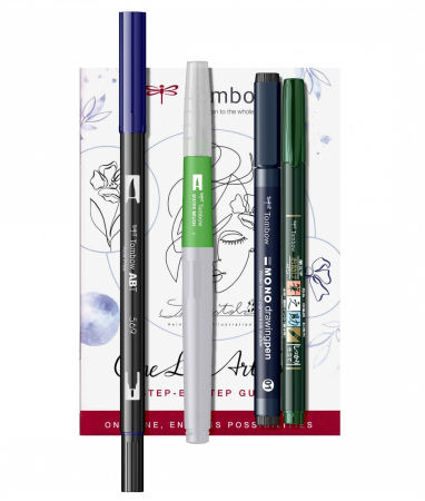 Set Caligrafie 8 piese Watercoloring Sketching, Tombow [2]