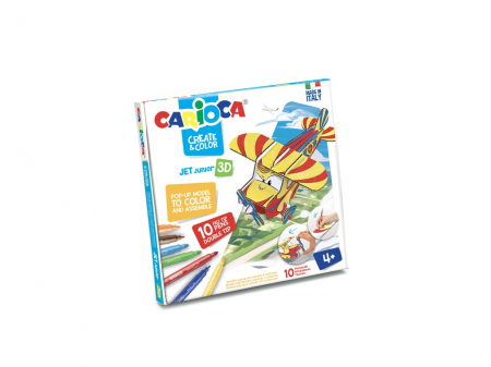 Carioca - Set creativ Create & Color Carioca Jet Junior 3D, Carioca