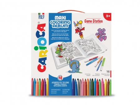 Carioca - Set creativ Maxi Coloring Album Game Station, Carioca