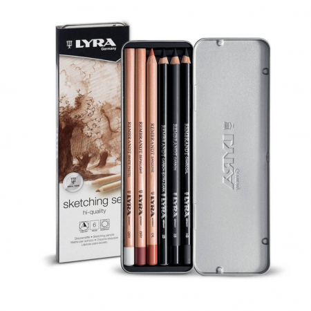 Lyra - Set Creioane pentru Desene si Schite 6 buc/set Rembrandt, LYRA