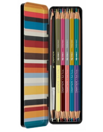 Brand - Set 12 Creioane Bicolore Acuarelabile + Pensula SE Paul Smith, Caran d'Ache