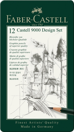 Castell 9000, Castell 9000 Jumbo - Set Design Creion Grafit Castell 9000 Faber-Castell