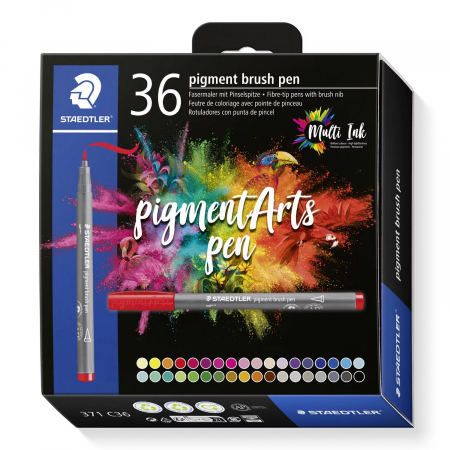 NOU - Set Pigment Liner 36 culori, Staedtler