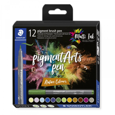 Staedtler - Set Pigment Liner Natur 12 culori, Staedtler