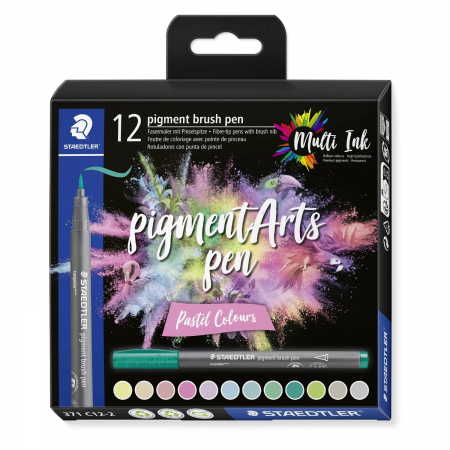 Staedtler - Set Pigment Liner Pastel 12 culori, Staedtler
