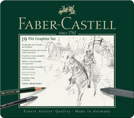 Set Pitt Monochrome Grafit 19 Buc Faber-Castell [1]