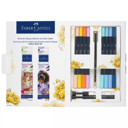 Set Romantic Manga 1 - 8 Markere Sketch Goldfaber+2 Pitt Artist Pen+Creion Grafit, Faber-Castell [1]