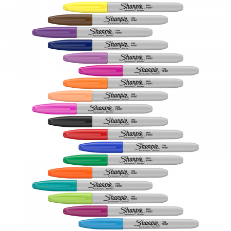 Set Mix Color Fine Point Bullet 20 buc, Sharpie [1]