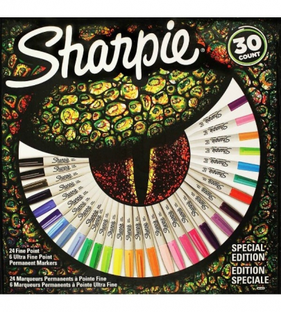 Markere permanente - Set 30 Markere Permanent Asortate Combo Lizard Mix Color, Sharpie