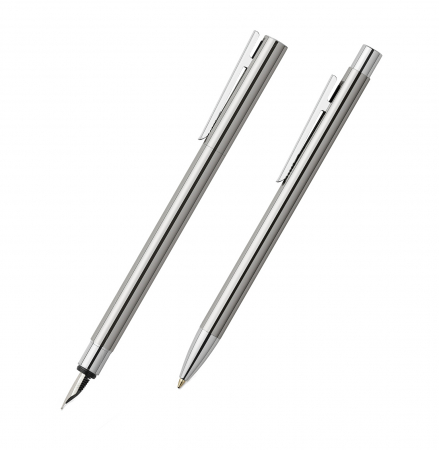 Neo Slim - Set Stilou + Pix Neo Slim Metal SS Shiny Faber-Castell