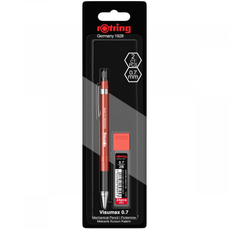 Set Visumax 0.7 + etui mine 4 culori carcasa: black, blue, red, green Rotring [3]