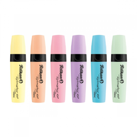Textmarker 490, set 6 culori pastel, Pelikan [1]