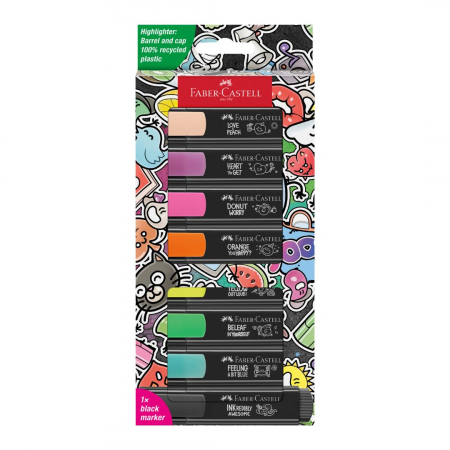 Back to School 2024 - Textmarkere GRAFFITI NEON Set 8 Faber-Castell