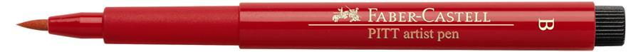 Pitt Artist Pen Brush Faber-Castell (disponibil in 60 culori) rosu pal