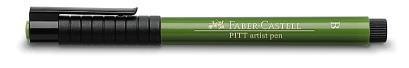 Pitt Artist Pen Brush Faber-Castell (disponibil in 60 culori) verde oliv permanent