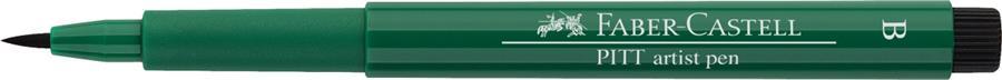 Pitt Artist Pen Brush Faber-Castell (disponibil in 60 culori) verde Inchis