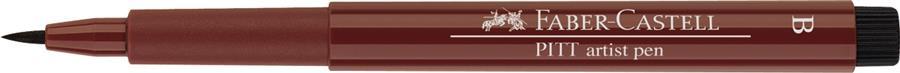 Pitt Artist Pen Brush Faber-Castell (disponibil in 60 culori) rosu indian