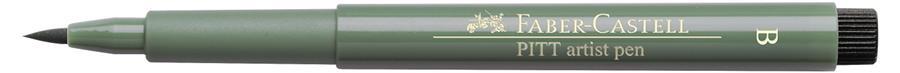 Pitt Artist Pen Brush Faber-Castell (disponibil in 60 culori) verde pamant