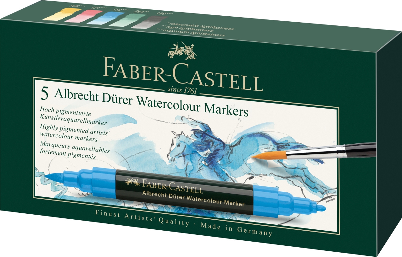 Set 5 Markere Solubile Albrecht Durer Faber-Castell