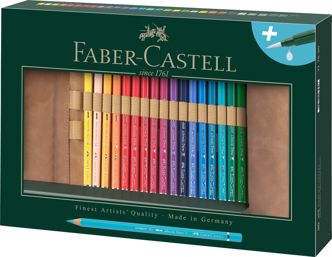 Rollup 30 Creioane Colorate A.Durer Accesorii Faber-Castell