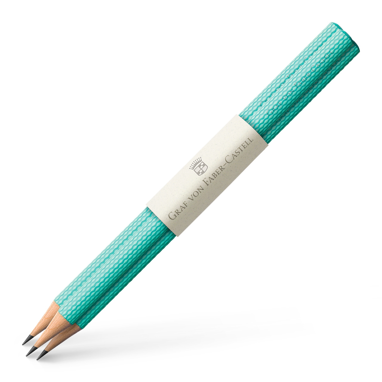 SET 3 CREIOANE GRAFIT GUILLOCHE TURQUOISE Graf Von Faber Castell