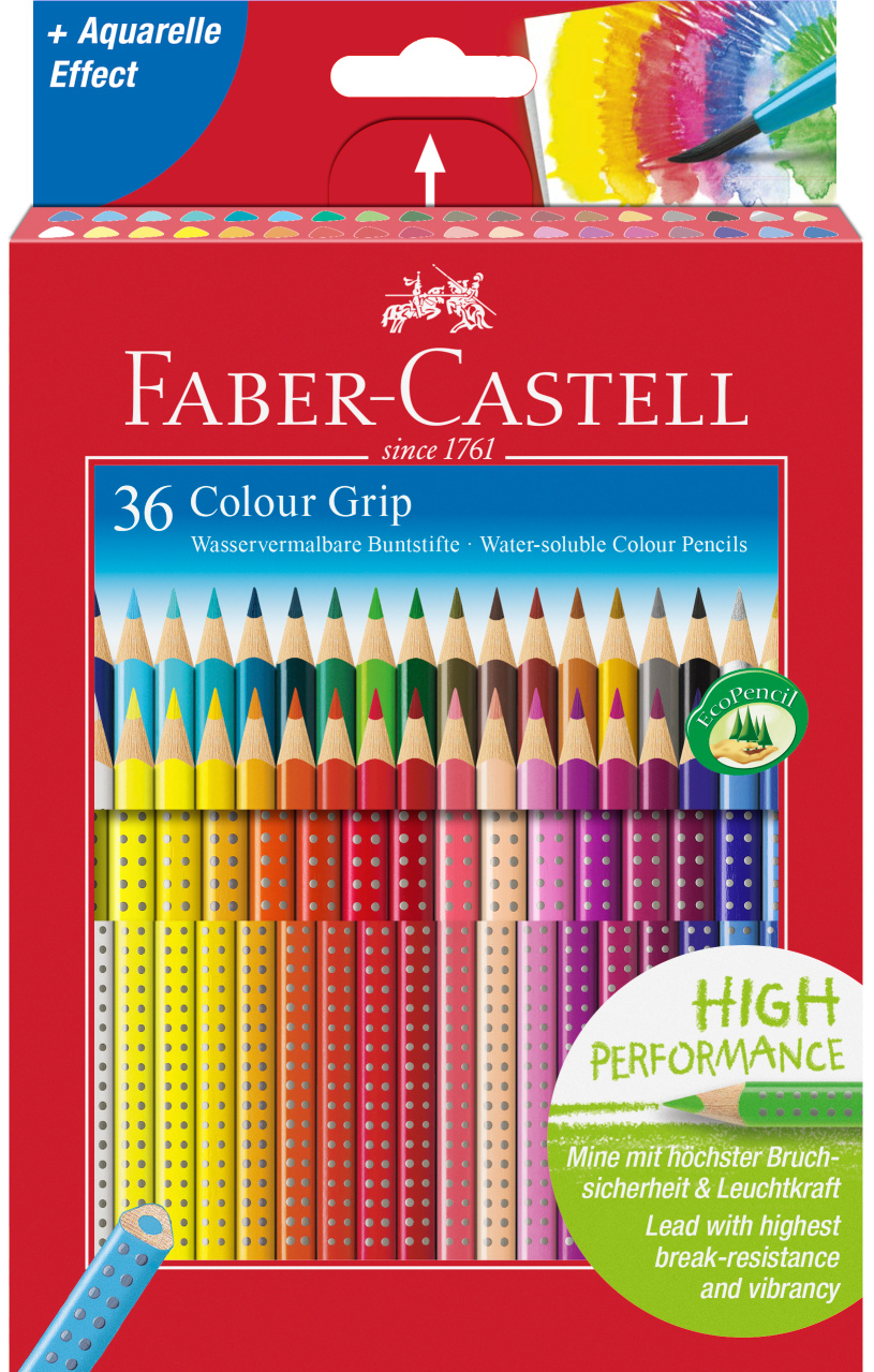 Creioane Colorate Grip 2001 36 culori, Faber-Castell