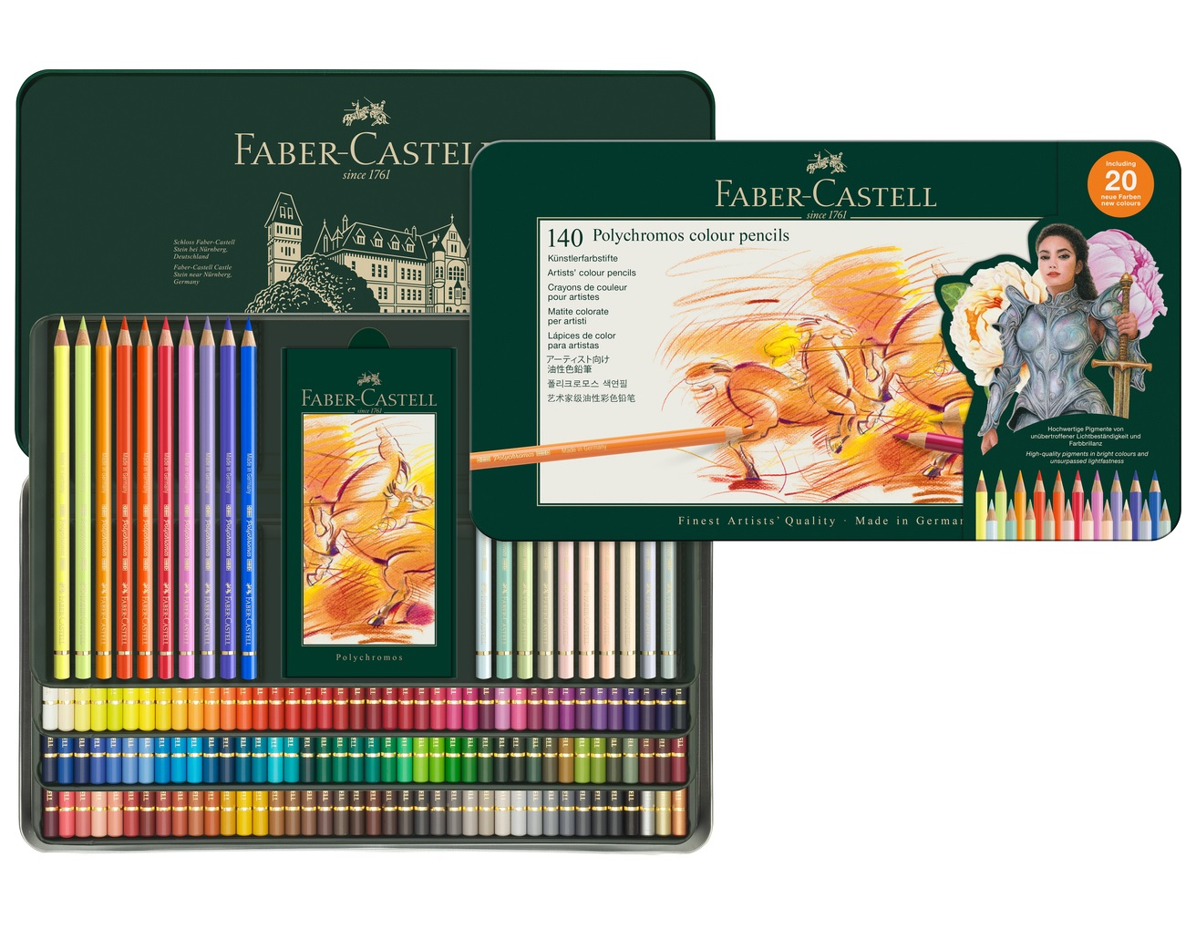 Polychromos Creioane Colorate 140 Culori, Faber-Castell