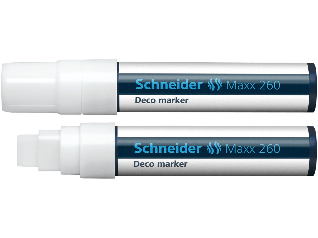 Deco Marker Maxx 260, Schneider (8 culori) alb