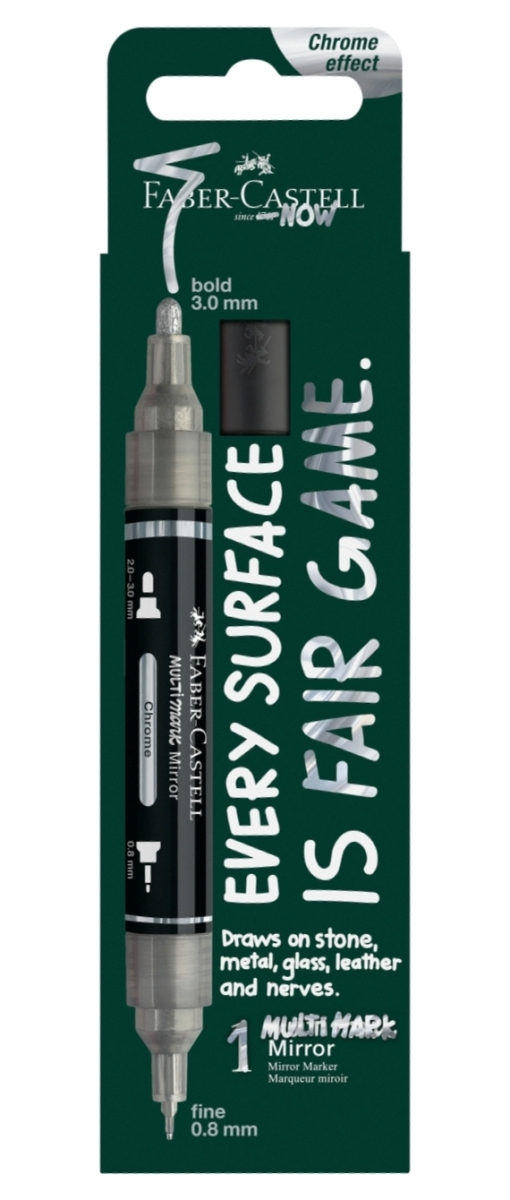 Marker Acrilic Multimark cul 551 Efect Oglinda in blister, Faber-Castell