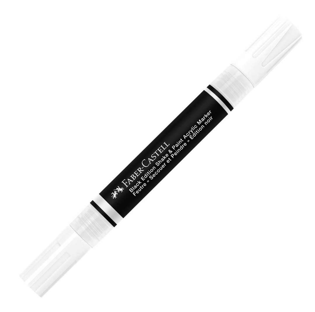 Marker Acrilic SHAKE PAINT Alb in blister, Faber-Castell