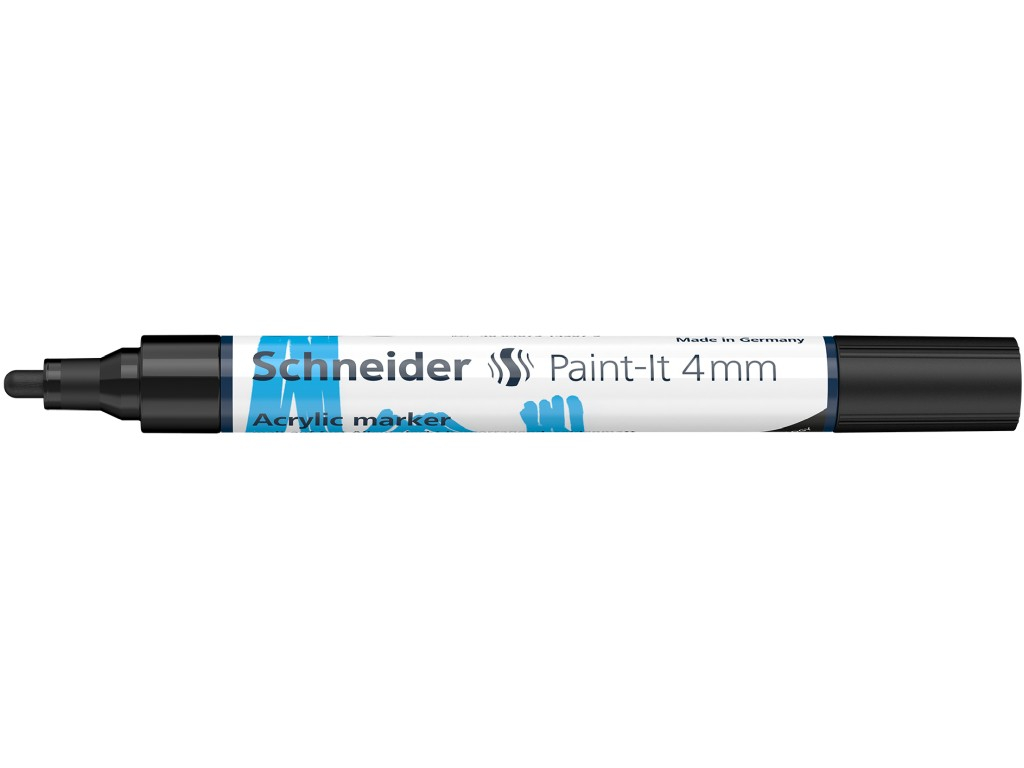 Marker cu vopsea acrilică Paint-It 320 4 mm,Schneider negru