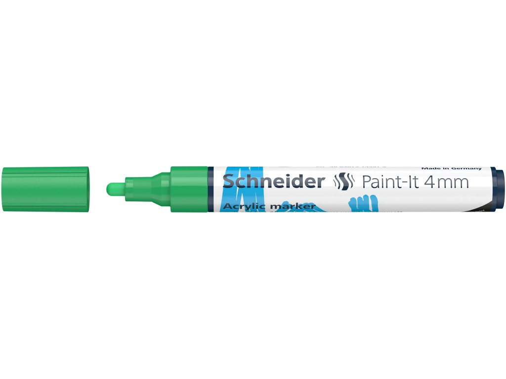 Marker cu vopsea acrilică Paint-It 320 4 mm,Schneider verde