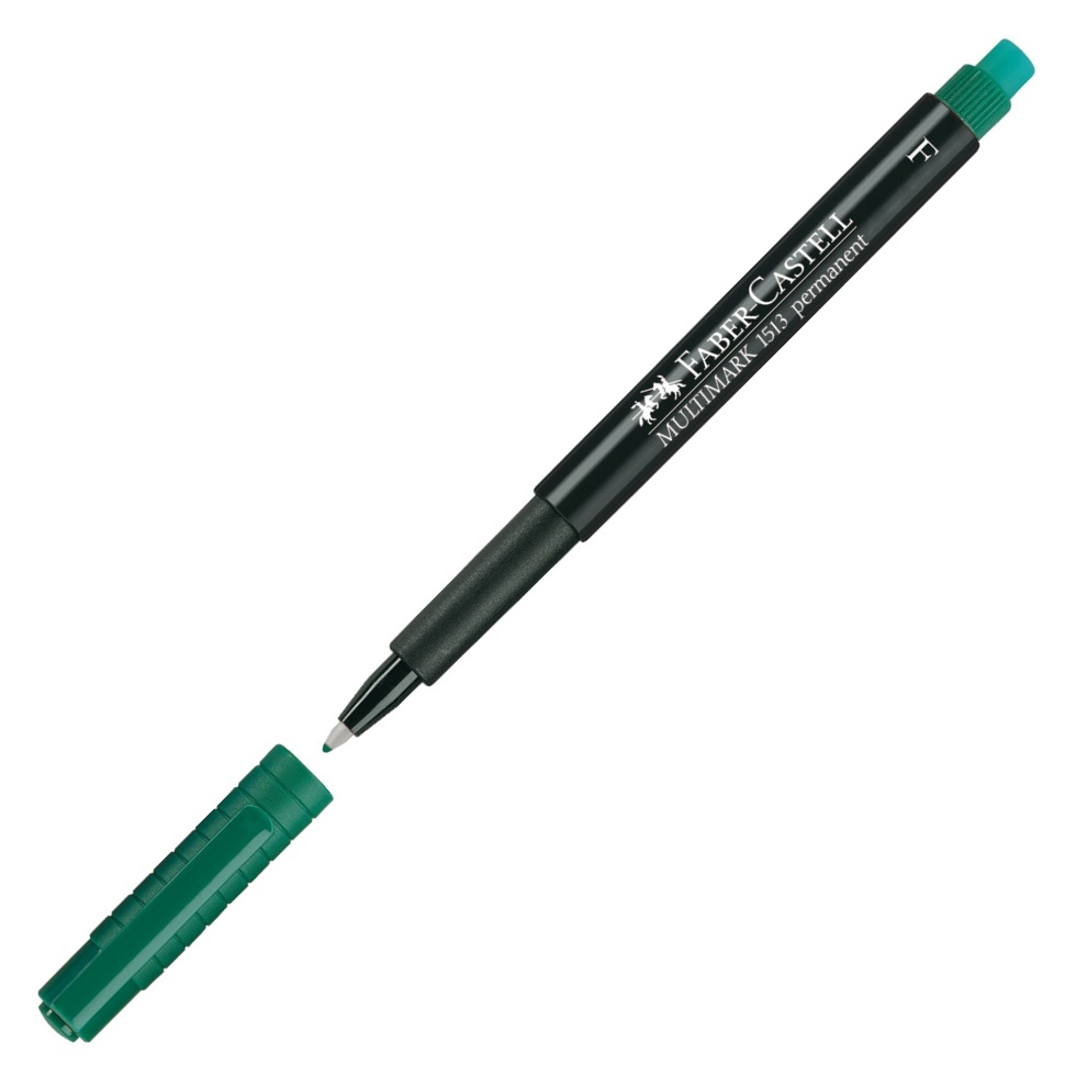 Marker Permanent F Multimark Faber-Castell verde