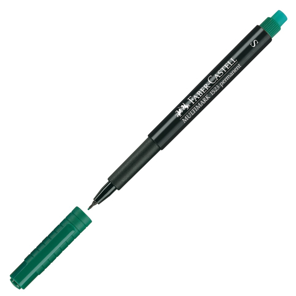 Marker Permanent S Multimark Faber-Castell verde