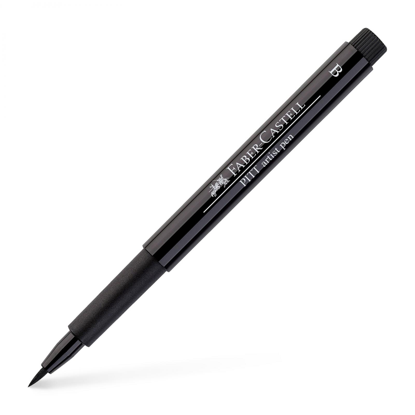 Pitt Artist Pen Brush Faber-Castell (disponibil in 60 culori) negru
