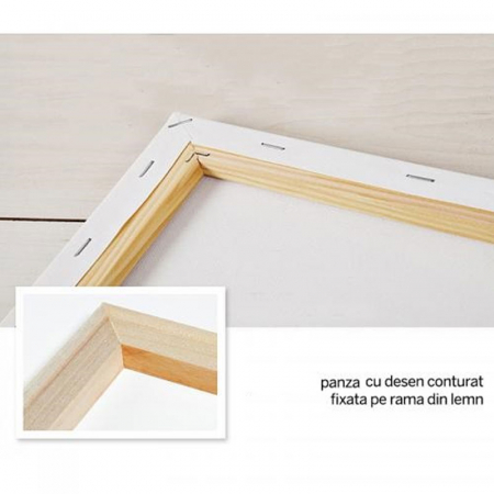 Copac inflorit sub clar de luna, 40x50cm, Set creativ pictura pe numere [2]