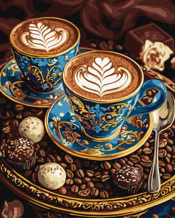 Fructe - Pictura pe numere - Cappuccino Regal, 40x50cm