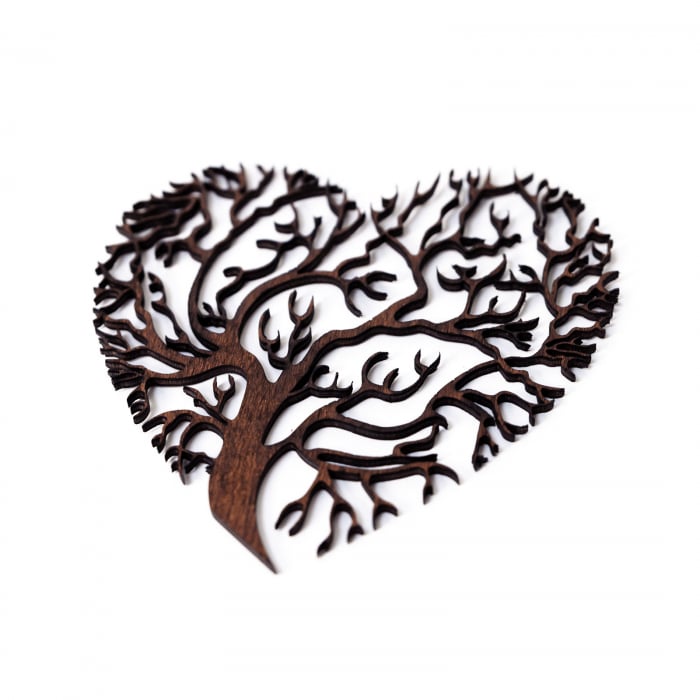 Decoratiune Heart Tree din Lemn [1]