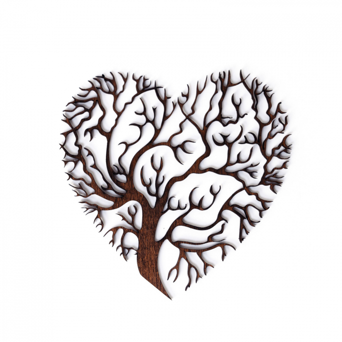 Decoratiune Heart Tree din Lemn [2]