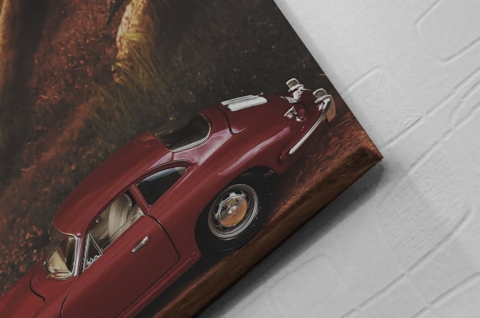 Tablou Canvas - Red Car [2]