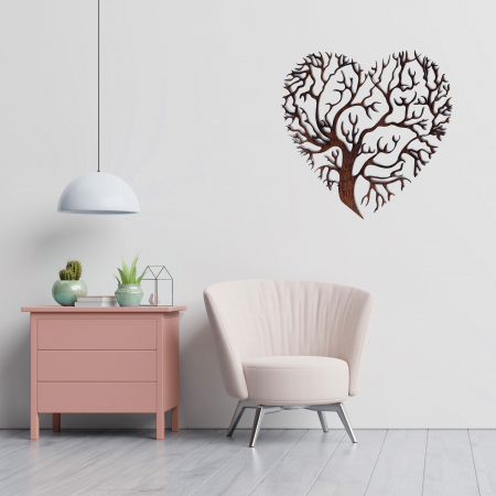 Decoratiune Heart Tree din Lemn [3]