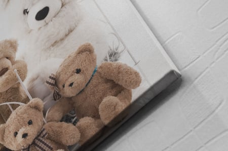 Tablou Canvas - Toy Bears [1]