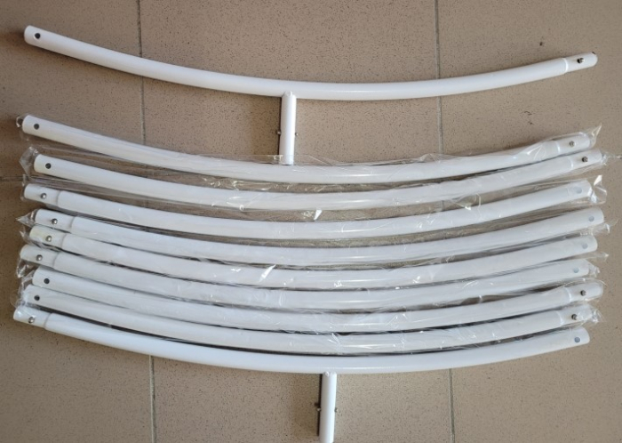 Arcada cerc de metal alba 200 cm [5]