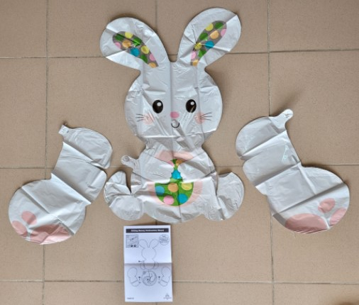Ballon folie Iepuras alb Sitter 38 x 50 cm [2]