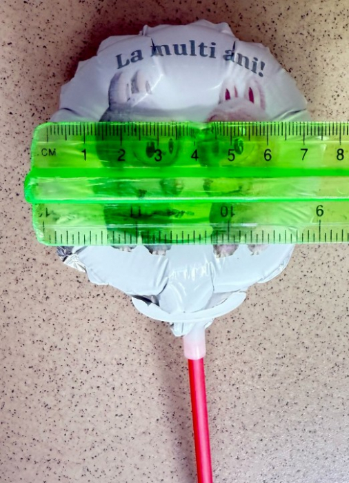Balon alb personalizabil Labubu tort 12 cm [6]
